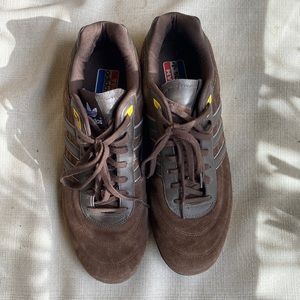 Adidas Team brown athletic shoes size 9.5